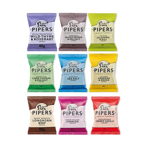 【2025 Flash Sales+ Free Shipping】Pipers Crisps Mixed Case - 24x40 Mixed Between 6 Flavours