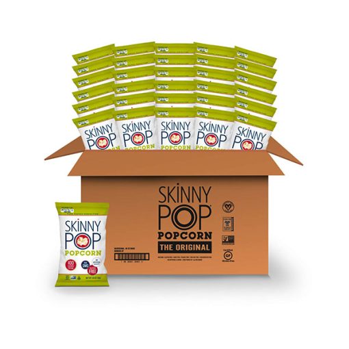 【2025 Flash Sales+ Free Shipping】SkinnyPop 30 Packs 0.65 Ounce Original Healthy Gluten Free Popcorn