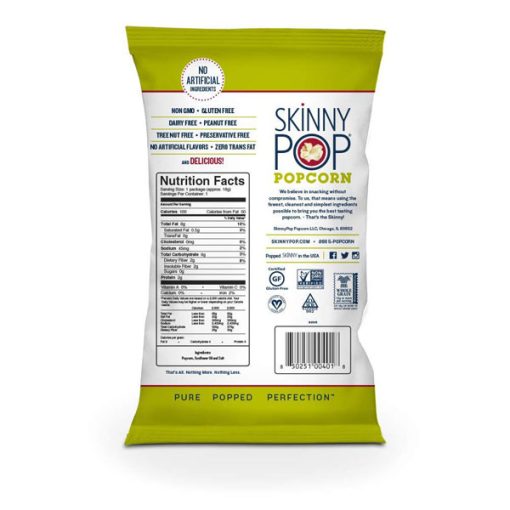【2025 Flash Sales+ Free Shipping】SkinnyPop 30 Packs 0.65 Ounce Original Healthy Gluten Free Popcorn - Image 2
