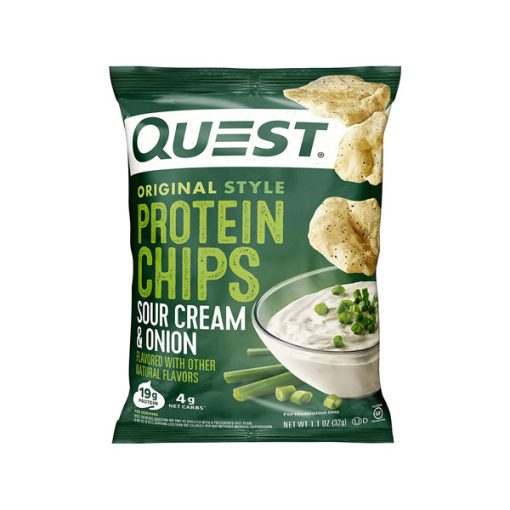 【2025 Flash Sales+ Free Shipping】Quest 1.1 Ounce Nutrition Sour Cream & Onion High Protein Protein Chips - Pack of 12