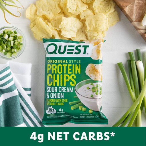 【2025 Flash Sales+ Free Shipping】Quest 1.1 Ounce Nutrition Sour Cream & Onion High Protein Protein Chips - Pack of 12 - Image 4