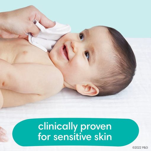 【2025 Flash Sales+ Free Shipping】Pampers 72 Count Total 576 Wipes Sensitive Water Based Baby Diaper Wipes - Hypoallergenic and Unscented - Image 5