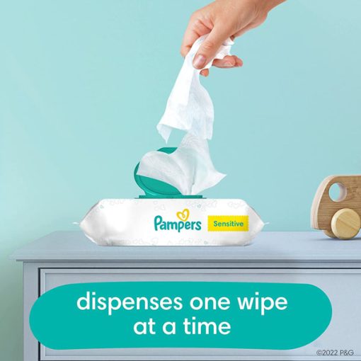 【2025 Flash Sales+ Free Shipping】Pampers 72 Count Total 576 Wipes Sensitive Water Based Baby Diaper Wipes - Hypoallergenic and Unscented - Image 9