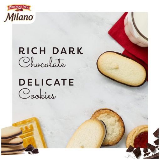 【2025 Flash Sales+ Free Shipping】Pepperidge Farm Milano 0.75 Ounce 20 Packs Dark Chocolate Tub Cookies - 2 Cookies per Pack - Image 2