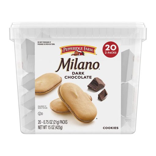 【2025 Flash Sales+ Free Shipping】Pepperidge Farm Milano 0.75 Ounce 20 Packs Dark Chocolate Tub Cookies - 2 Cookies per Pack - Image 5