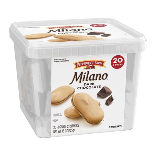 【2025 Flash Sales+ Free Shipping】Pepperidge Farm Milano 0.75 Ounce 20 Packs Dark Chocolate Tub Cookies - 2 Cookies per Pack - Image 7