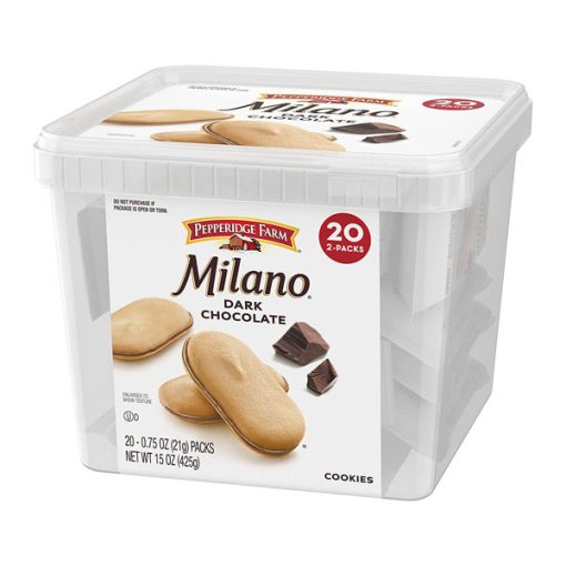 【2025 Flash Sales+ Free Shipping】Pepperidge Farm Milano 0.75 Ounce 20 Packs Dark Chocolate Tub Cookies - 2 Cookies per Pack - Image 8