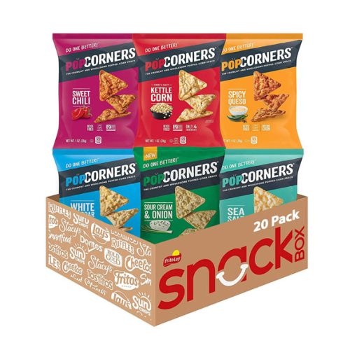 【2025 Flash Sales+ Free Shipping】Popcorners 1 Ounce 20 Packs Snack Variety Pack