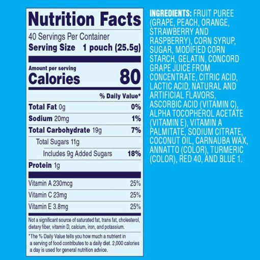 【2025 Flash Sales+ Free Shipping】Welch's 0.9 oz Mixed Fruit Gluten Free Fruit Snacks - Individual Single Serve Bags 40 Count (Pack of 1) - Image 7