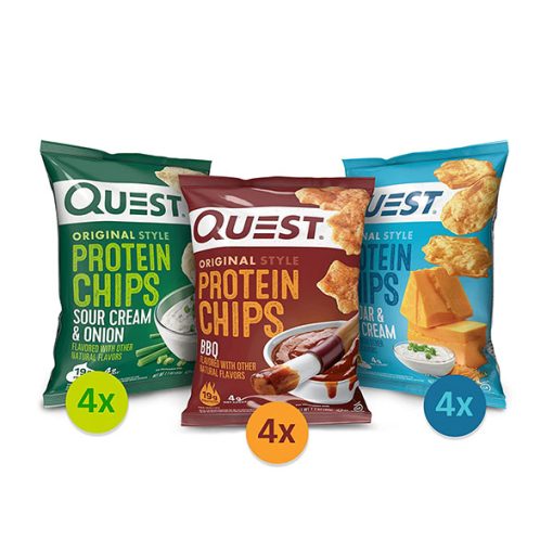 【2025 Flash Sales+ Free Shipping】Quest 1.1 Ounce Nutrition High Protein Chips Variety Pack - Pack of 12