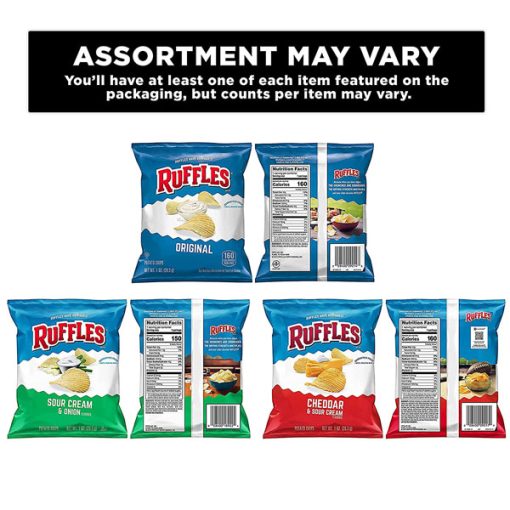 【Flash Sale + Free Shipping】Ruffles Potato Chips Variety Pack - 1 Ounce (Pack of 40) - Image 2