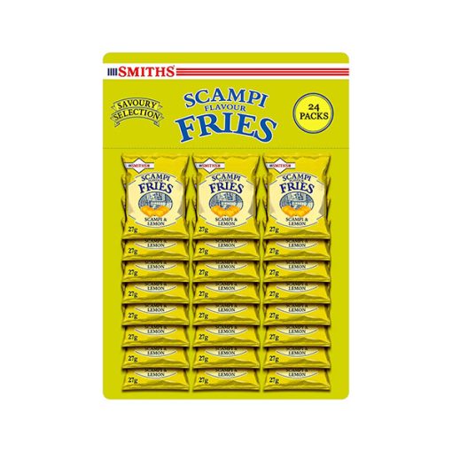 【2025 Flash Sales+ Free Shipping】Smith's Savoury Selection Scampi & Lemon Fries 27g (Sheet of 24 Bags)