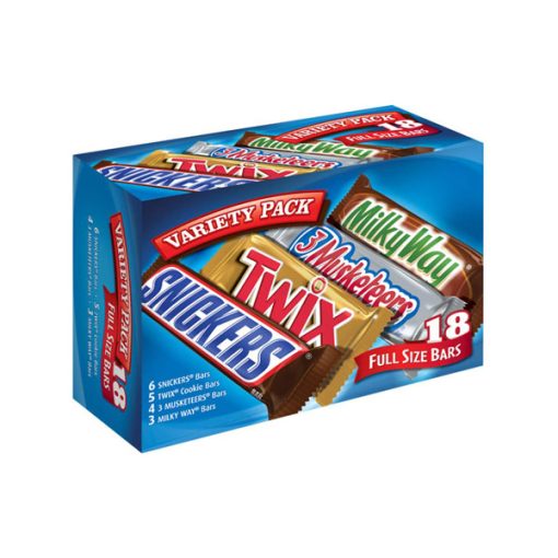 【2025 Flash Sales+ Free Shipping】SNICKERS, TWIX, 3 MUSKETEERS & MILKY WAY 33.31-Ounce 18-Count Box Full Size Chocolate Candy Bars