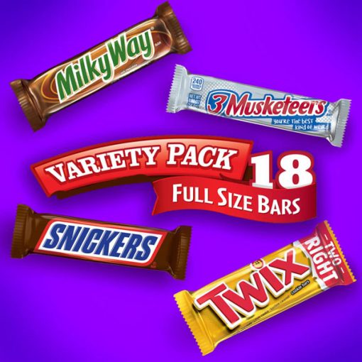 【2025 Flash Sales+ Free Shipping】SNICKERS, TWIX, 3 MUSKETEERS & MILKY WAY 33.31-Ounce 18-Count Box Full Size Chocolate Candy Bars - Image 3