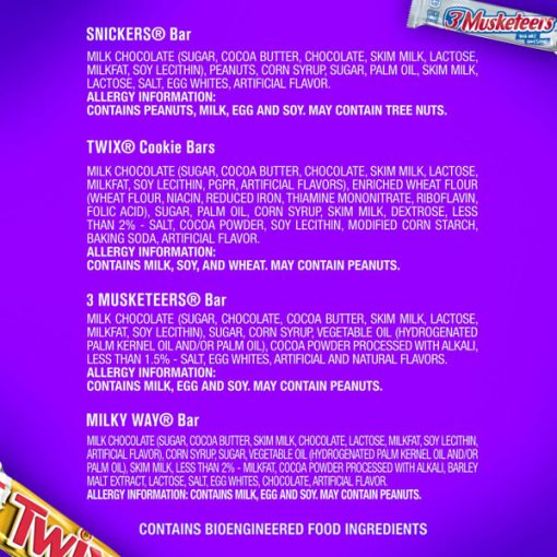 【2025 Flash Sales+ Free Shipping】SNICKERS, TWIX, 3 MUSKETEERS & MILKY WAY 33.31-Ounce 18-Count Box Full Size Chocolate Candy Bars - Image 8
