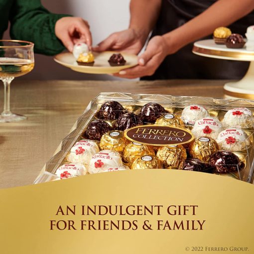 【2025 Flash Sales+ Free Shipping】Ferrero Collection 9.1 oz, 24 Count Premium Gourmet Assorted Hazelnut Milk Chocolate, Dark Chocolate and Coconut - Image 5