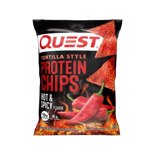 【2025 Flash Sales+ Free Shipping】Quest 1.1 Ounce Nutrition Hot & Spicy High Protein Tortilla Style Protein Chips - Pack of 12