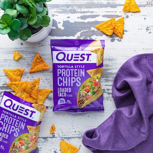 【2025 Flash Sales+ Free Shipping】Quest 1.1 Ounce Nutrition Tortilla Style Protein Chips & Loaded Taco - Pack of 12 - Image 3