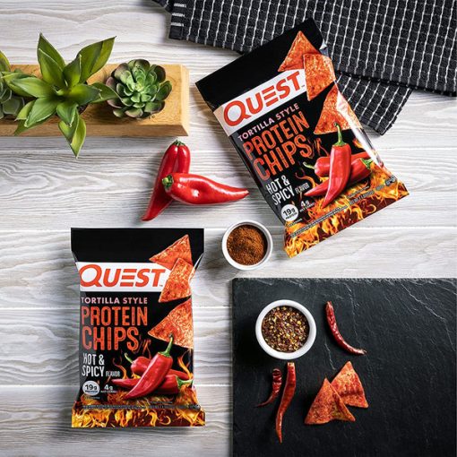 【2025 Flash Sales+ Free Shipping】Quest 1.1 Ounce Nutrition Hot & Spicy High Protein Tortilla Style Protein Chips - Pack of 12 - Image 5