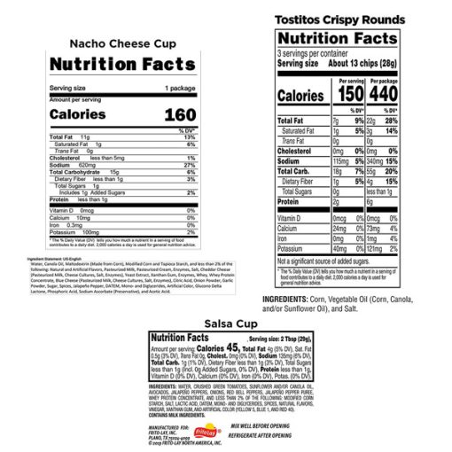【2025 Flash Sales+ Free Shipping】Tostitos 16 Count Variety Bite Sized Rounds Salsa Cups Nacho Cheese Cups & Chip and Dip Pack - Image 7