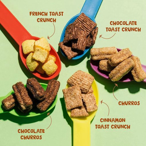 【Flash Sale + Free Shipping】Cinnamon Toast Crunch Original Crispy Breakfast Cereal 16.8 oz.(2 Boxes) & Sugar Squares Toast Crunch 12 oz 1 box - Image 9