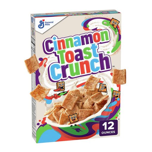 【Flash Sale + Free Shipping】Cinnamon Toast Crunch Original Crispy Breakfast Cereal 16.8 oz.(2 Boxes) & Sugar Squares Toast Crunch 12 oz 1 box - Image 3