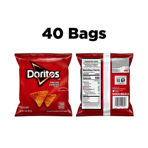 【2025 Flash Sales+ Free Shipping】Doritos 1 oz 40 Packs Nacho Cheese Flavored Tortilla Chips - Image 2