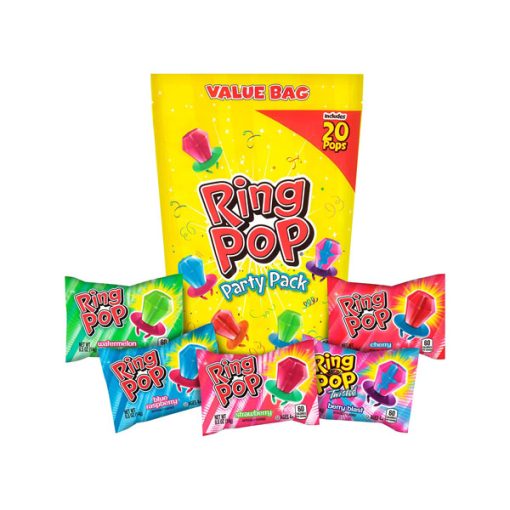 【2025 Flash Sales+ Free Shipping】Ring Pop Individually Wrapped Bulk 20 Count Lollipop Valentine's Day Variety Pack