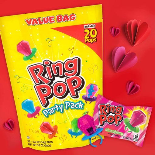 【2025 Flash Sales+ Free Shipping】Ring Pop Individually Wrapped Bulk 20 Count Lollipop Valentine's Day Variety Pack - Image 3