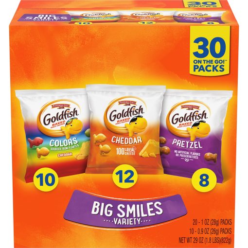 【2025 Flash Sales+ Free Shipping】Pepperidge Farm, Goldfish, Crackers, Classic Mix, 29 oz, Variety Pack, Box, Snack Packs, Pack Of 30