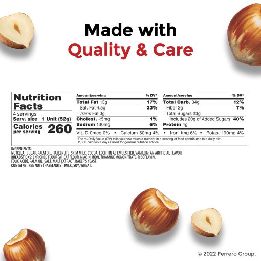 【2025 Flash Sales+ Free Shipping】Nutella & GO! Hazelnut and Cocoa Spread with Breadsticks, Snack Pack, 1.8 oz each, Bulk 24 Pack - Image 6