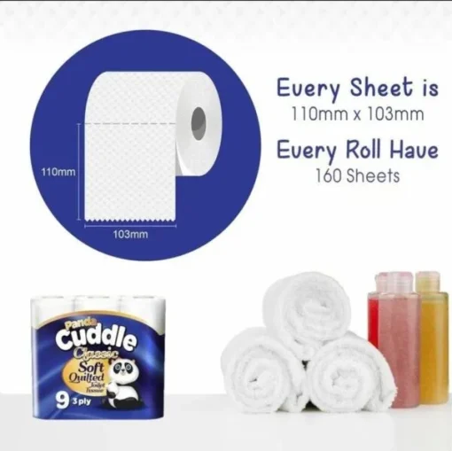 【Exclusive for new TK users】3 Ply Toilet Tissues 10*12Pack -120 Bulk Buy Softesse Cuddle Unscented SoftQuilted Toilet Rolls - Image 4