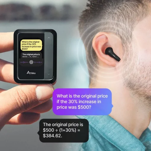 【New Users Only】Touchscreen smart Bluetooth Earphones Powered by ChatGPT - Image 3