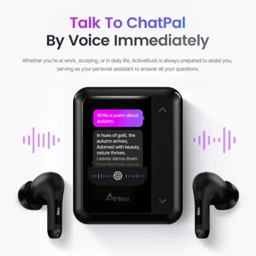 【New Users Only】Touchscreen smart Bluetooth Earphones Powered by ChatGPT - Image 2
