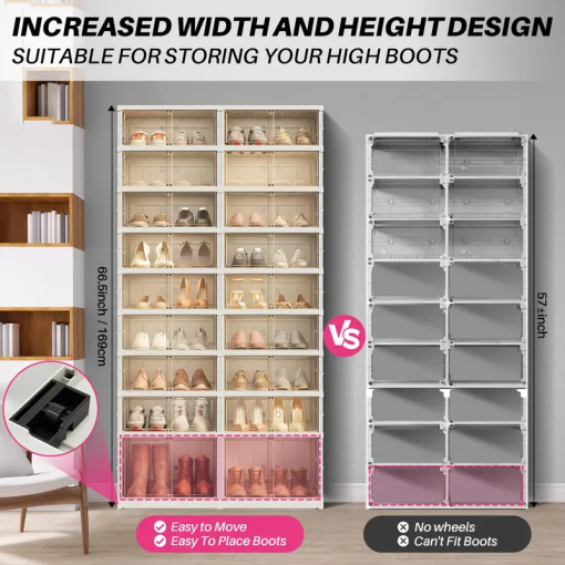 【New Users Only】Foldable shoe storage box - Image 8