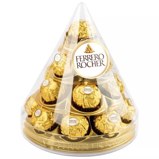 【First Order Discount】Ferrero Rocher Christmas Chocolate Gift Cone - 7.5oz