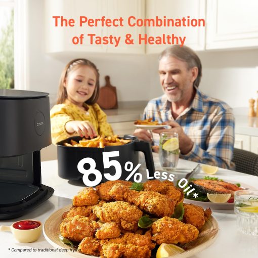 【First Order Discount】Smart Air Fryer, 5 QT Compact 9-in-1 Oven, Preheat, 450°F Max, Dishwasher-Safe - Image 5