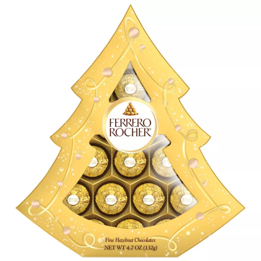 【First Order Discount】Ferrero Rocher Christmas Chocolate Gift Tree - 5.3oz